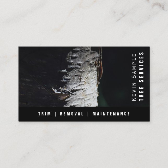Carte De Visite Marque du service d'enlèvement d'arbre moderne (Devant)
