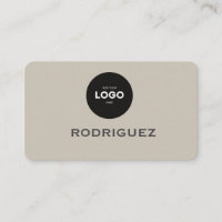 Carte de visite marron pour atelier de photographi