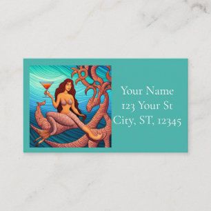 Carte De Visite Martini à cheveux longs Mermaid Thunder_Cove