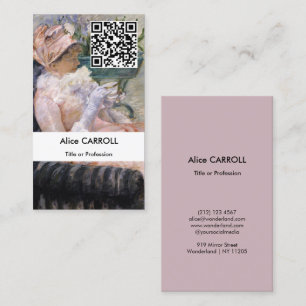 Carte De Visite Mary Cassatt - La tasse de thé - Code QR