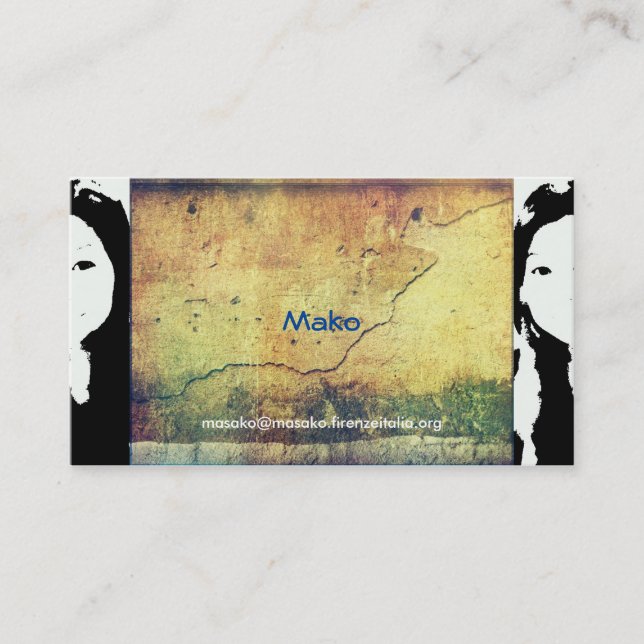 Carte De Visite Masako Hara　Mako (Devant)