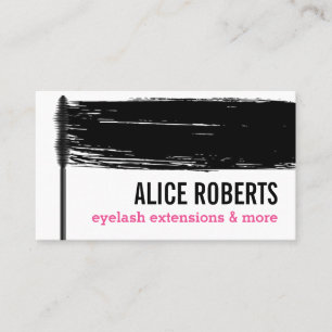 Carte De Visite Mascara Strokes Eyelashes extension Barre de renfo