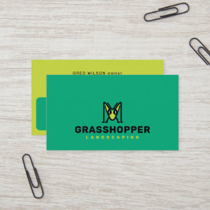 Carte De Visite Mascotte Sauterelle   Pelouse & Jardin