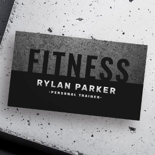 Carte De Visite Masculine fitness entraîneur personnel rugueux fon