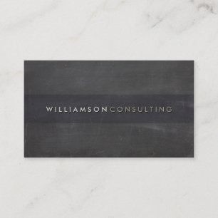 Carte De Visite MASCULINE GRUNGE simple plat rustique