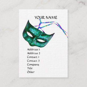 Carte De Visite MASQUERADE FÊTE lin