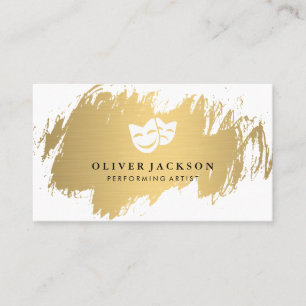 Carte De Visite Masques intérimaires souriants tristes