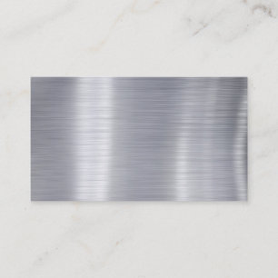 Carte De Visite Masquez balayé en aluminium le "aluminium de Faux