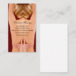 Carte De Visite Massage de relaxation