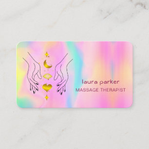 Carte De Visite Massage des mains de guérison Théérapiste Fitness 