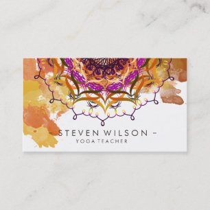 Carte De Visite Massage holistique de méditation de yoga de