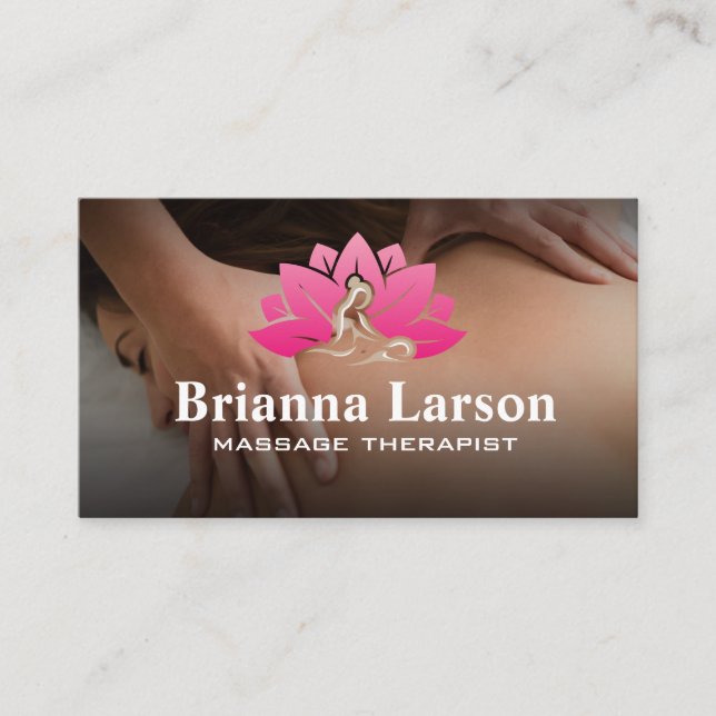 Carte De Visite Massage | Logo spa (Devant)