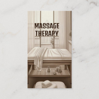 Carte De Visite Massage Salle Massage Thérapeute