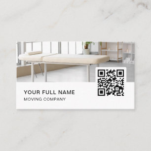Carte De Visite Massage Thérapiste QR Code Logo Médias sociaux