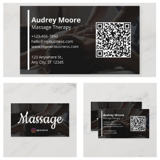 Carte De Visite Massages holistiques et services de bien-être