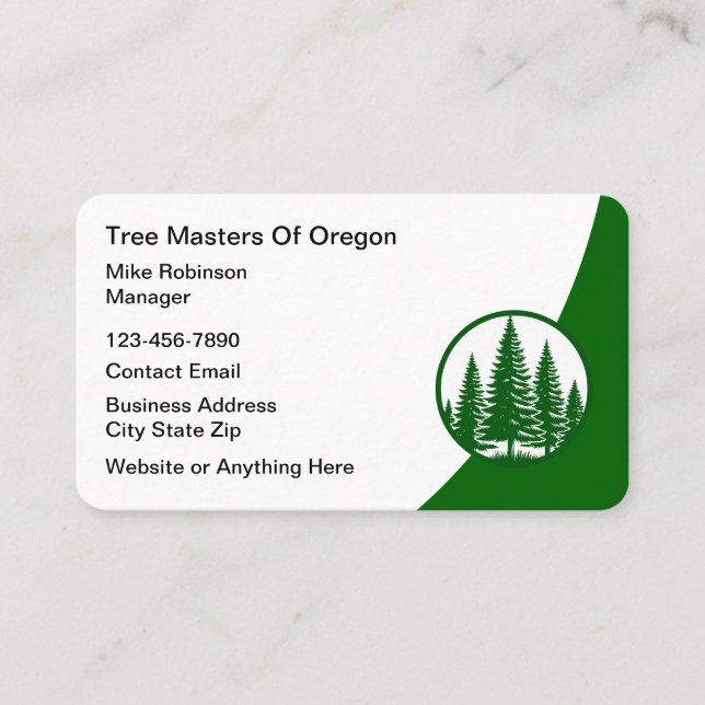 Carte de visite Master Tree Services (Devant)