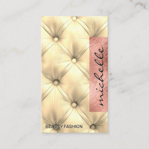 Carte De Visite Matériau de coussin   Luxe Rose Foil