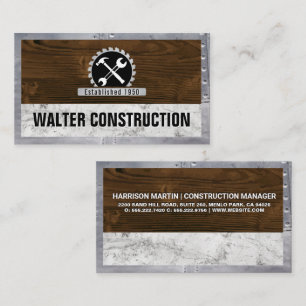 Carte De Visite Matériaux de construction   Logo Outils