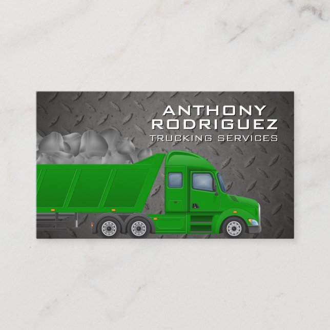 Carte De Visite Matériel de transport de camions | Acier (Devant)