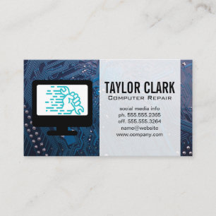 Carte De Visite Matériel électronique Épingle à main