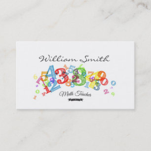 Carte De Visite Math Teacher Business card