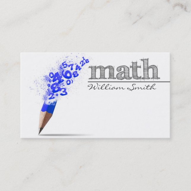 Carte De Visite Math Teacher Business card (Devant)