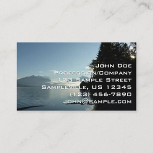 Carte De Visite Matin au lac McDonald dans le parc national de Gla
