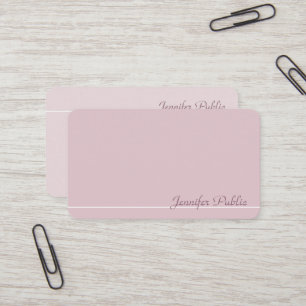 Carte De Visite Matte à la mode élégante professionnelle modern