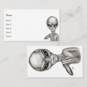 Carte De Visite Mauvais Alien, Tu es le prochain !
