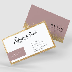 Carte De Visite Mauve Hello Gorgeous Elegant Luxe Ajouter Votre Lo