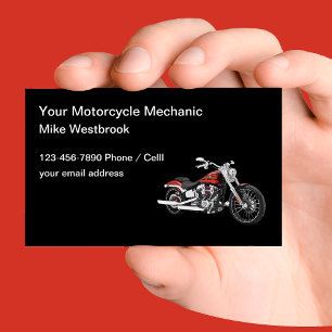 Carte De Visite Mécanicien de réparation de moto