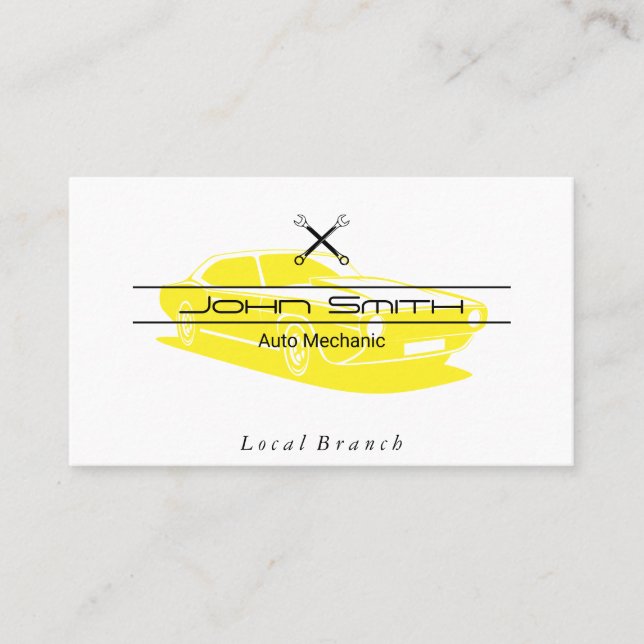 Carte De Visite Mécanique | Ingénieur | Dépouille (Devant)