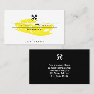 Carte De Visite Mécanique   Ingénieur   Poistons