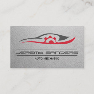 Carte De Visite Mécanique   Logo de réparation automatique
