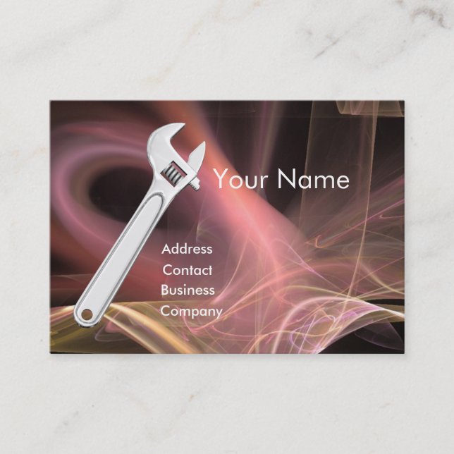 Carte De Visite MÉCANIQUE MÉTALLIQUE, MONogramme DE PLOMBRES (Devant)