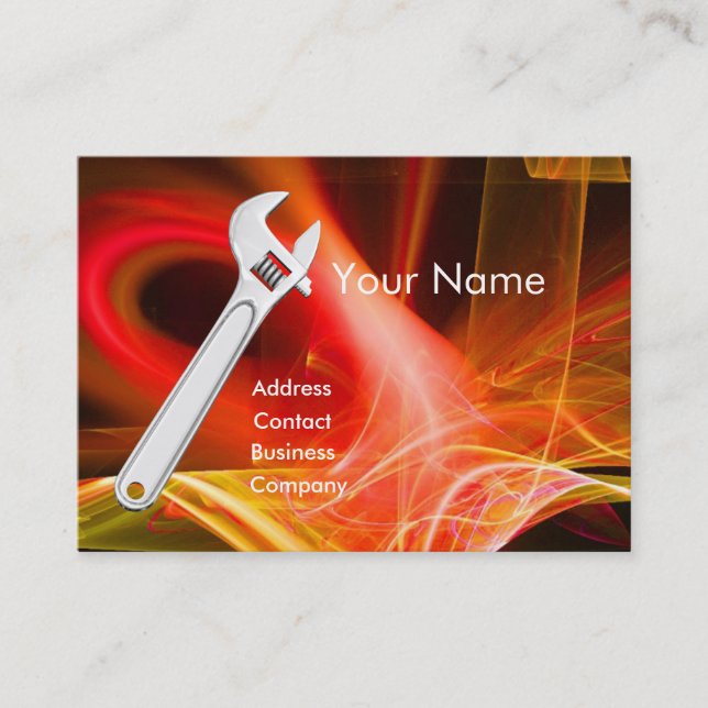 Carte De Visite MÉCANIQUE MÉTALLIQUE, MONogramme DE PLOMBRES (Devant)