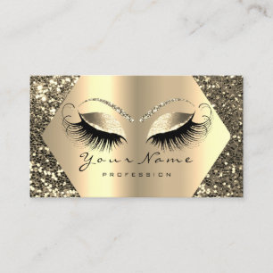 Carte De Visite Mèches VIP Brown de maquilleur de parties