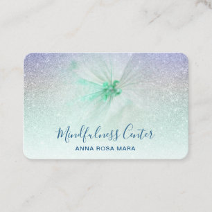 Carte De Visite *~* Médaille de Parties scintillant QR Reiki Yoga