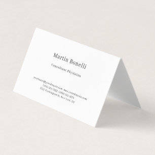 Carte De Visite Médecin consultant minimaliste tendance unique