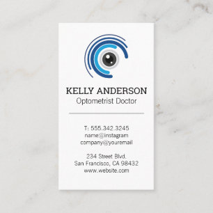 Carte De Visite Médecin de famille   Pratique MD   Logo d'optométr