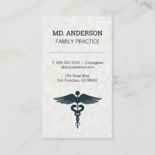Carte De Visite Médecin de famille   Pratique MD   Symbole Médical