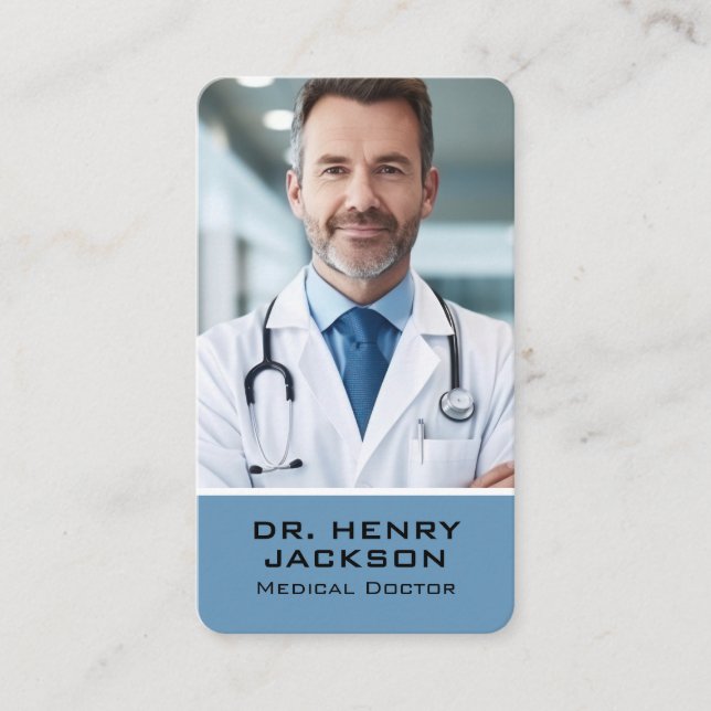 Carte De Visite Médecin Médicale à l'hôpital | Santé (Devant)