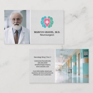 Carte De Visite Médecin Médicale aîné   Hôpital