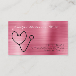 Carte De Visite Médecin Ob/Gyn Gynécologue Obstétricien
