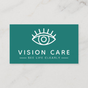 Carte De Visite Médecin Ophtalmologue Moderne Soins Visuels Optomé