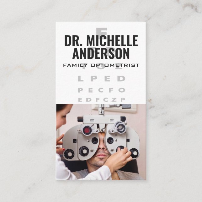 Carte De Visite Médecin optométriste | Session d'équipement Phorop (Devant)
