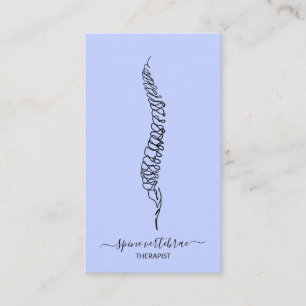 Carte De Visite médecin orthopédique infirmière vertèbres de la co