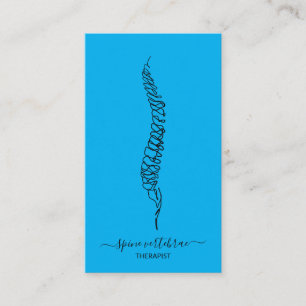 Carte De Visite médecin orthopédique vertèbres de la colonne verté