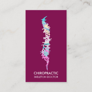 Carte De Visite médecin orthopédique vertèbres de la colonne verté