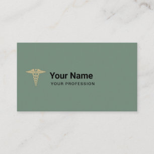 Carte De Visite Médecin Personnalisé Caducée Médical Infirmière